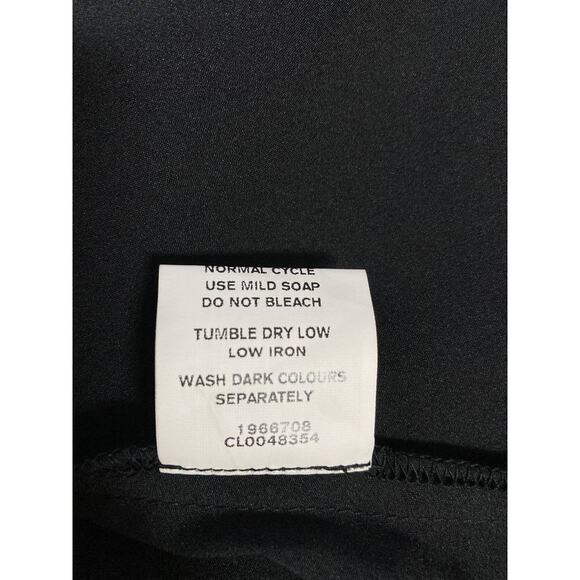 eShakti Black Dress Maxi Black Celestial Stars Half Sleeves Empire Waist Large - Picture 14 of 15